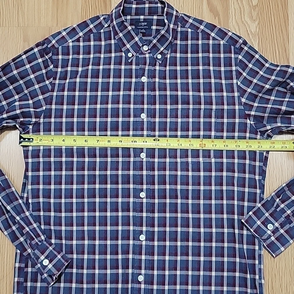 J. Crew heathered 100% cotton long sleeve button down shirt
